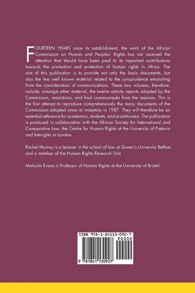 Produktbild: Documents of the African Commission on Human and Peoples' Rights