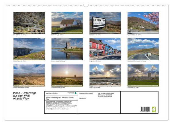 Produktbild: Irland - Unterwegs auf dem Wild Altantic Way (Wandkalender 2027 DIN A2 quer), CALVENDO Monatskalender