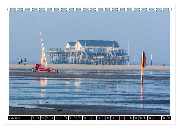 Produktbild: St. Peter-Ording - Natur pur (Tischkalender 2026 DIN A5 quer), CALVENDO Monatskalender