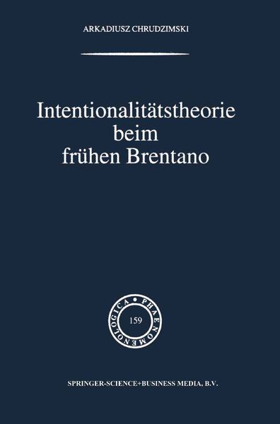 Produktbild: Intentionalit&auml;tstheorie beim fr&uuml;hen Brentano