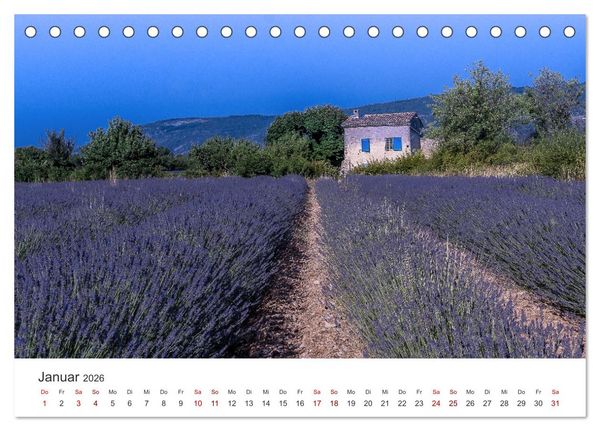 Produktbild: Impressionen der Provence (Tischkalender 2026 DIN A5 quer), CALVENDO Monatskalender