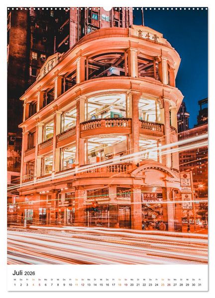 Produktbild: Hongkong Street live (hochwertiger Premium Wandkalender 2026 DIN A2 hoch), Kunstdruck in Hochglanz