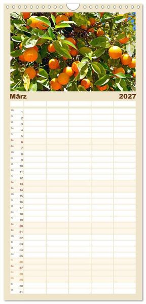 Produktbild: Familienplaner 2027 - Griechische Insel Kos mit 5 Spalten (Wandkalender, 21 x 45 cm) CALVENDO
