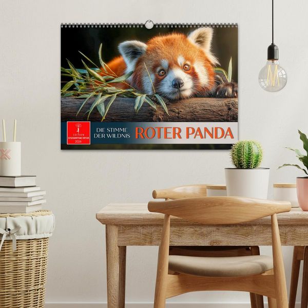Produktbild: Roter Panda - die Stimme der Wildnis (Wandkalender 2026 DIN A3 quer), CALVENDO Monatskalender
