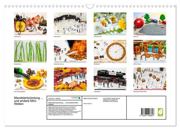 Produktbild: Mandelentz&uuml;ndung ... und andere Mini-Welten (Wandkalender 2026 DIN A3 quer), CALVENDO Monatskalender