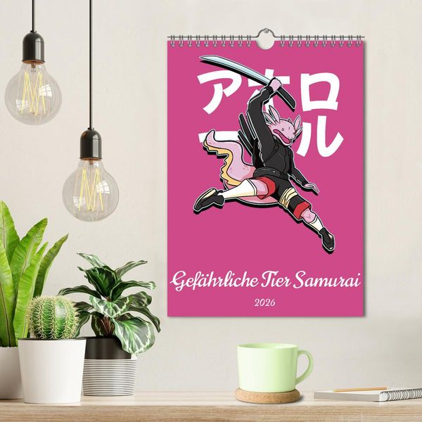 Produktbild: Gef&auml;hrliche Tier Samurai (Wandkalender 2026 DIN A4 hoch), CALVENDO Monatskalender