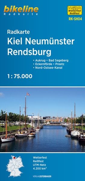 Produktbild: Radkarte Kiel Neum&uuml;nster Rendsburg (RK-SH04)