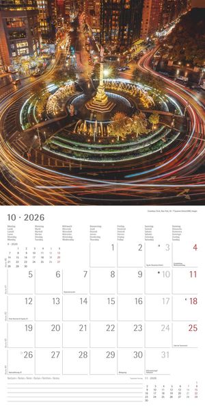 Produktbild: New York 2026 - Broschürenkalender 30x30 cm (30x60 geöffnet) - Kalender mit Platz für Notizen - Bildkalender - Wandplaner - Wandkalender