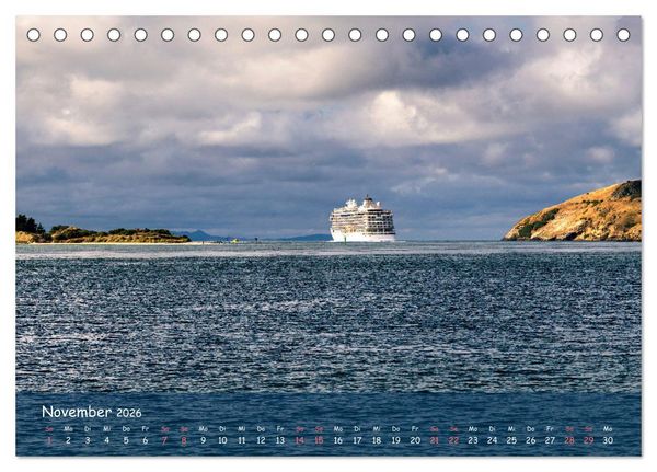Produktbild: Traumorte entdecken: Neuseeland (Tischkalender 2026 DIN A5 quer), CALVENDO Monatskalender