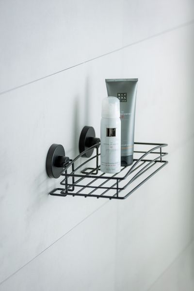 Produktbild: Mod. Vacuum-Loc&reg; Wandablage Schwarz, Befestigen ohne bohren