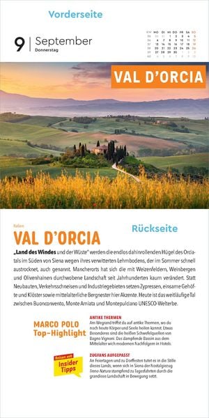 Produktbild: KUNTH Abrei&szlig;kalender MARCO POLO: Mit 365 Insidertipps durch Europa 2027
