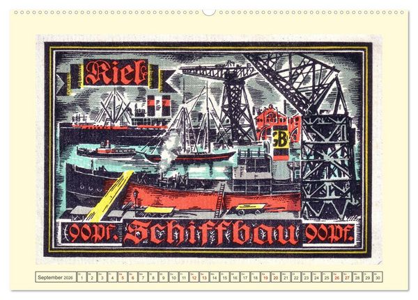 Produktbild: Gru&szlig; aus Kiel (hochwertiger Premium Wandkalender 2026 DIN A2 quer), Kunstdruck in Hochglanz