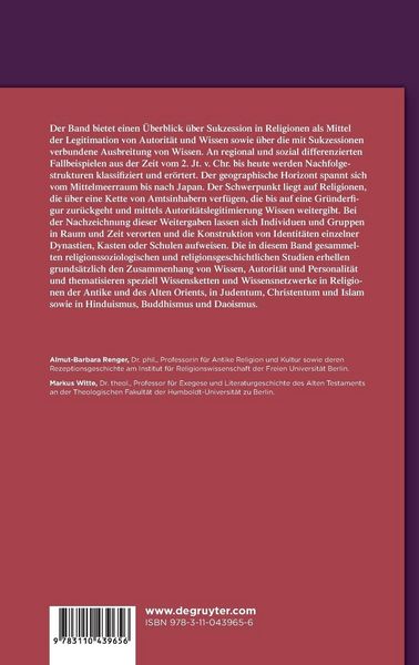 Produktbild: Sukzession in Religionen