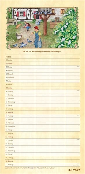 Produktbild: Bauernkalender Familienplaner 2027