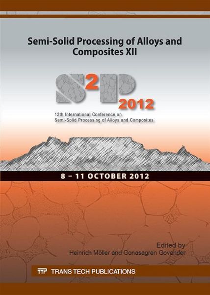 Produktbild: Semi-Solid Processing of Alloys and Composites XII
