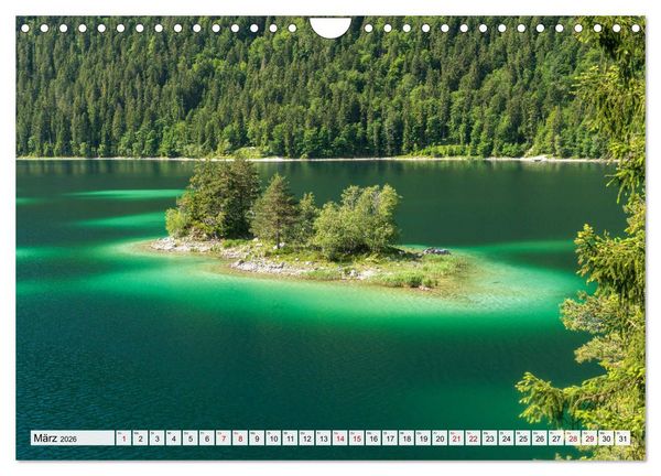 Produktbild: Ein Sommer rund um Garmisch-Partenkirchen (Wandkalender 2026 DIN A4 quer), CALVENDO Monatskalender
