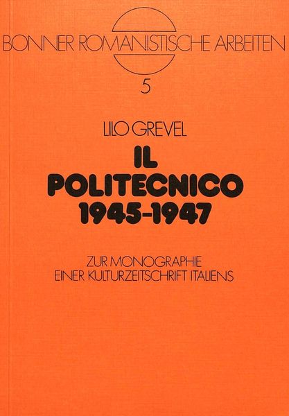 Produktbild: Il politecnico 1945-1947
