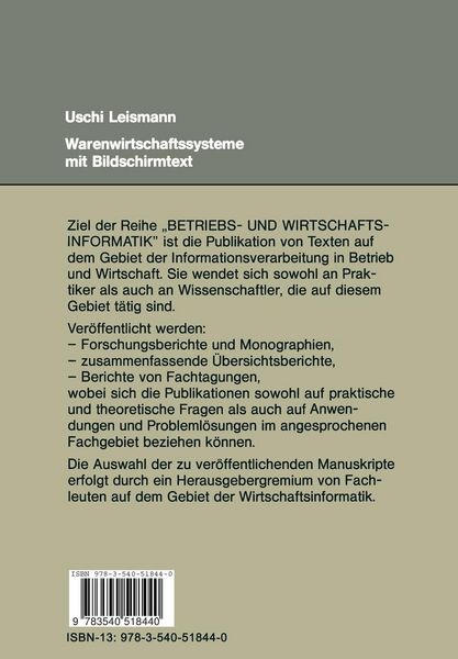Produktbild: Warenwirtschaftssysteme mit Bildschirmtext
