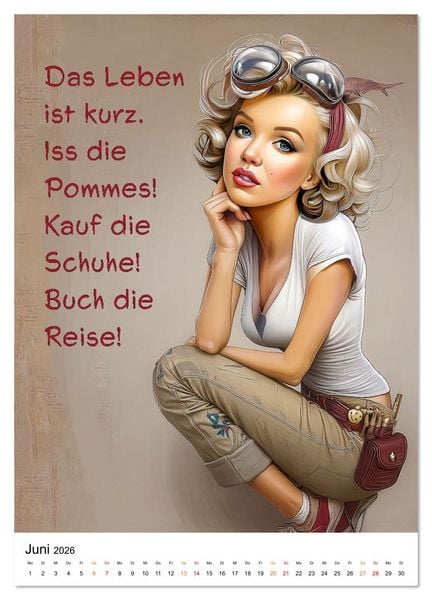 Produktbild: Blond mit Verstand (Wandkalender 2026 DIN A3 hoch), CALVENDO Monatskalender