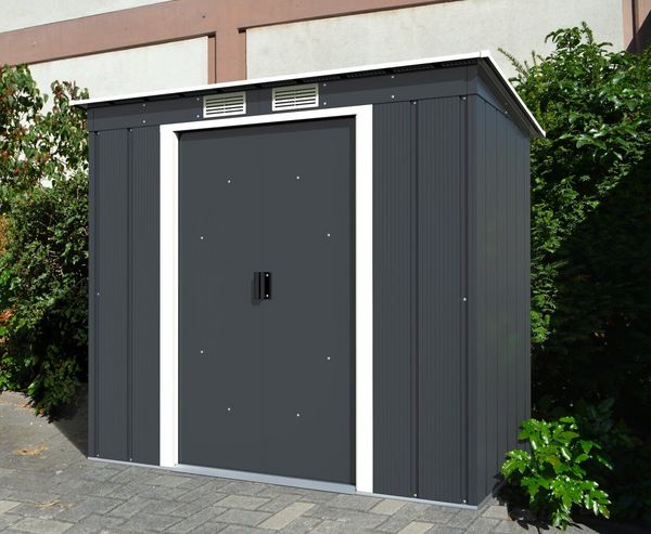 Produktbild: Metall Ger&auml;tehaus 203x113 Gartenhaus Schiebet&uuml;r