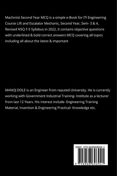 Produktbild: Machinist Second Year MCQ