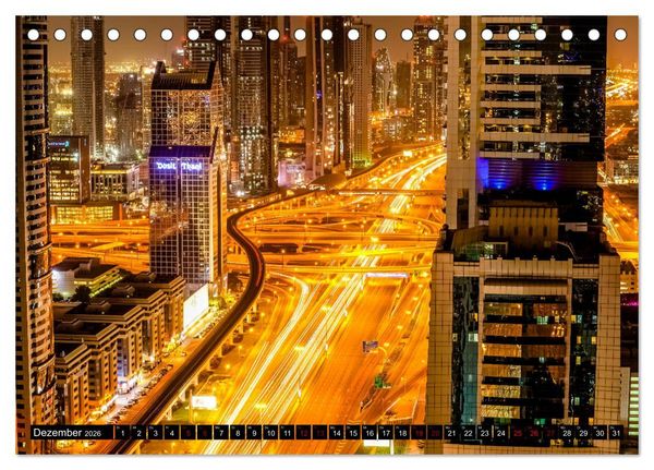 Produktbild: Dubai Highlights (Tischkalender 2026 DIN A5 quer), CALVENDO Monatskalender