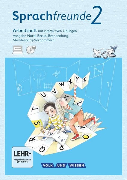 Produktbild: Sprachfreunde 2. Schuljahr - Ausgabe Nord . Arbeitsheft mit interaktiven &Uuml;bungen auf scook.de