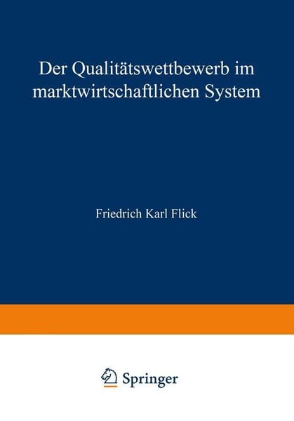 Produktbild: Der Qualit&auml;tswettbewerb im marktwirtschaftlichen System