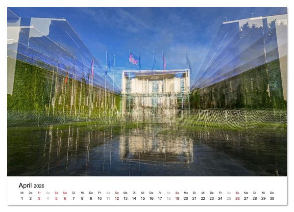 Produktbild: Berlin &ndash; Ikonen in Mehrfachbelichtung (Wandkalender 2026 DIN A4 quer), CALVENDO Monatskalender