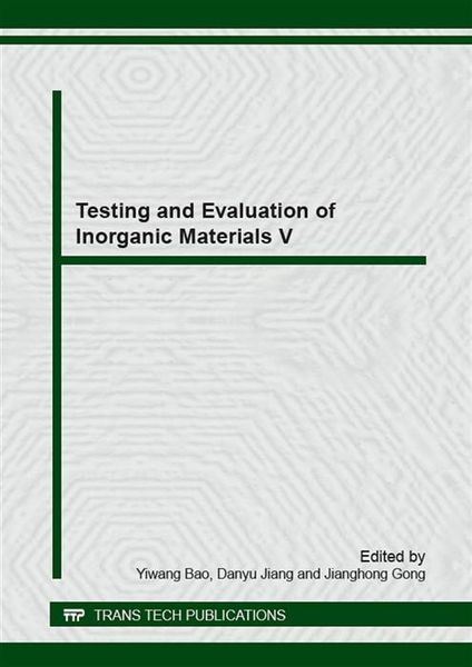 Produktbild: Testing and Evaluation of Inorganic Materials V