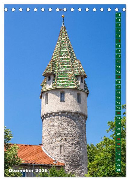 Produktbild: Ravensburg, Stadt der T&uuml;rme (Tischkalender 2026 DIN A5 hoch), CALVENDO Monatskalender