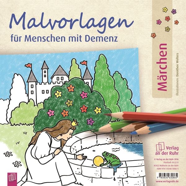 Produktbild: Malvorlagen f&uuml;r Menschen mit Demenz: M&auml;rchen