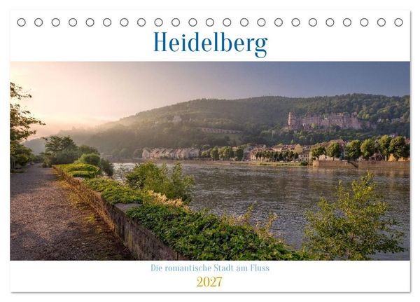 Produktbild: Heidelberg - Die romantische Stadt am Fluss (Tischkalender 2027 DIN A5 quer), CALVENDO Monatskalender