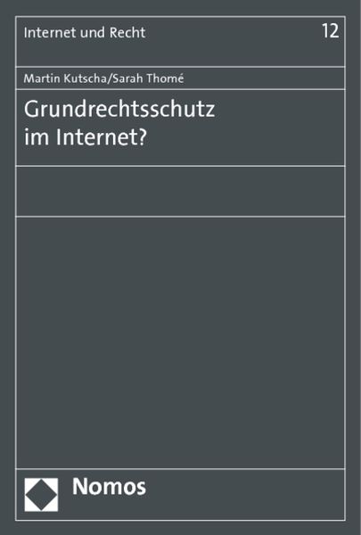 Produktbild: Grundrechtsschutz im Internet?
