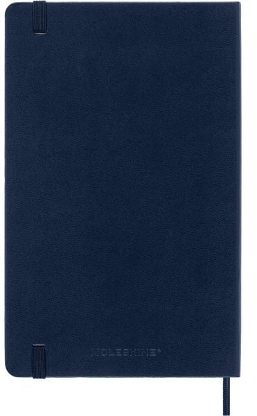Produktbild: Moleskine 18 Monate Wochen Notizkalender 2025/2026, L/A5, 1 Wo = 1 Seite, Rechts linierte Seite, Fester Einband, Saphir
