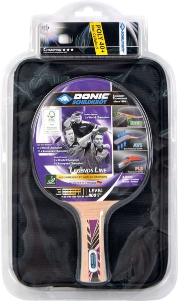 Schildkröt 788488 - Donic, Tischtennis-Set, Level 800, Legends Line, Geschenkset