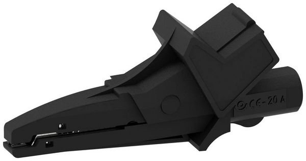 Produktbild: Electro PJP 5004/LM-IEC-CD1-N Krokodilklemme Schwarz Klemmbereich max.: 13 mm L&auml;nge: 91 mm 1 St.