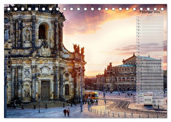 Produktbild: Dresden 2026 / Geburtstagskalender (Tischkalender 2026 DIN A5 quer), CALVENDO Monatskalender