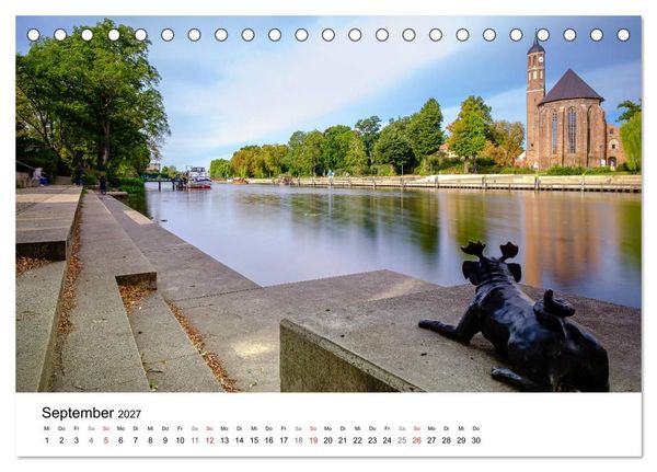 Produktbild: Ein Blick auf Brandenburg an der Havel (Tischkalender 2027 DIN A5 quer), CALVENDO Monatskalender