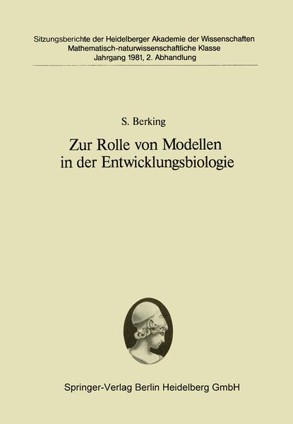 Produktbild: Zur Rolle von Modellen in der Entwicklungsbiologie