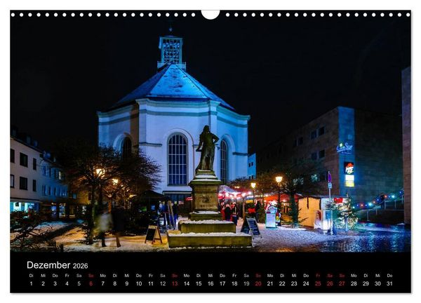 Produktbild: Nachts in Kassel (Wandkalender 2026 DIN A3 quer), CALVENDO Monatskalender