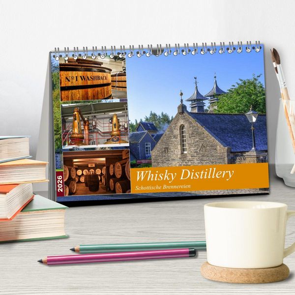 Produktbild: Whisky Distillery - Schottische Brennereien (Tischkalender 2026 DIN A5 quer), CALVENDO Monatskalender