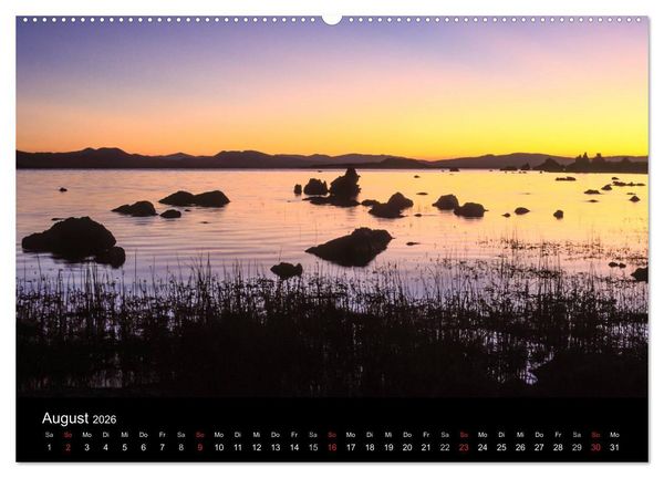 Produktbild: KALIFORNIEN (hochwertiger Premium Wandkalender 2026 DIN A2 quer), Kunstdruck in Hochglanz