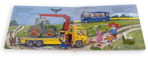 Produktbild: Benno Bibers Abschleppwagen. Das Fahrzeug wird jetzt weggebracht, das hat Benno gut gemacht