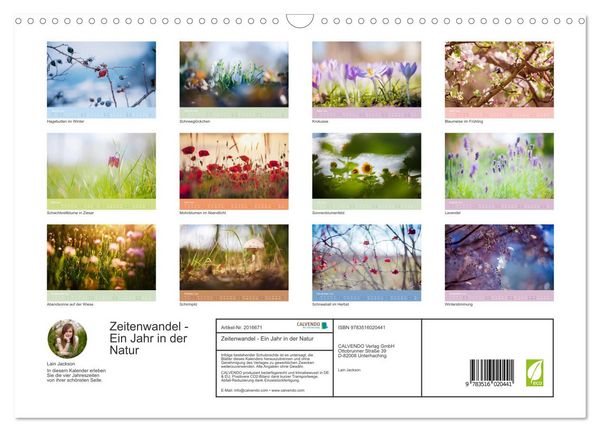 Produktbild: Zeitenwandel - Ein Jahr in der Natur (Wandkalender 2026 DIN A3 quer), CALVENDO Monatskalender