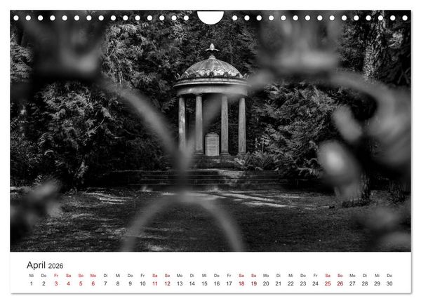 Produktbild: Wachgek&uuml;sst - Vom Zauber der Vergangenheit - S&uuml;dwestkirchhof Stahnsdorf (Wandkalender 2026 DIN A4 quer), CALVENDO Monatskalender