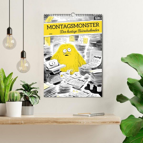 Produktbild: Montagsmonster - der lustige B&uuml;rokalender (Wandkalender 2026 DIN A3 hoch), CALVENDO Monatskalender