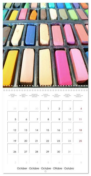 Produktbild: Painting makes you happy - Colourful art material in portrait (Wall Calendar 2026 12 &times; 12 Inch) CALVENDO 12 Month Wall Calendar