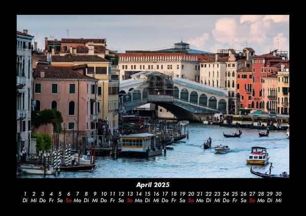 Produktbild: Venedig 2025 Fotokalender DIN A3