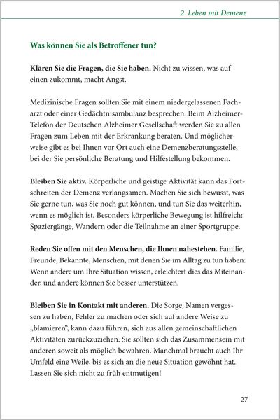 Produktbild: Demenz - der kompakte Ratgeber